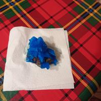 cristalli di solfato di rame