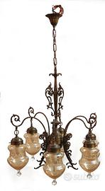 Lampadario Vintage 6 lampade
