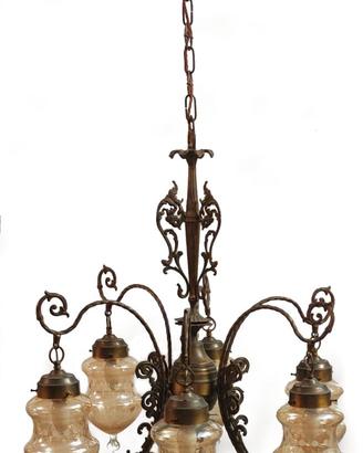 Lampadario Vintage 6 lampade