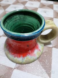 BOCCALE VASO in ceramica lavorata al tornio 