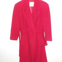 Benetton - Made in ITALY Cappotto rosso donna lana