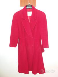 Benetton - Made in ITALY Cappotto rosso donna lana