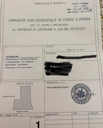 Fabbricato con progetto