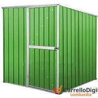 Box da giardino lamiera 175x185cm verde chiaro