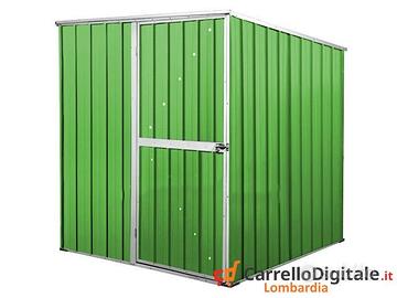 Box da giardino lamiera 175x185cm verde chiaro
