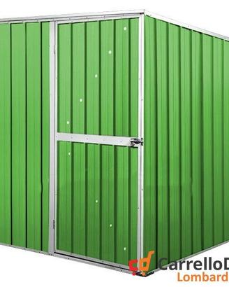 Box da giardino lamiera 175x185cm verde chiaro