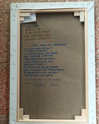 Dipinto olio e acrilico su tela 