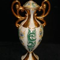 ARTISTICA ARETINA  VASO ANFORA CON COPERCHIO