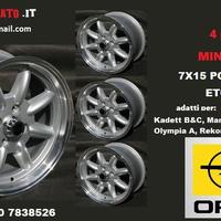 Cerchi minilite 7x 15 4x100 et05 opel