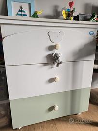 Cameretta completa PALI Lettino Fasciatoio Armadio