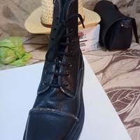 Scarponcini pollini in pelle