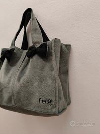 💎 Borsa a mano/spalla vintage Fergi con fiocchi 