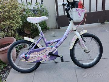 bicicletta per bambina con ruote 16"