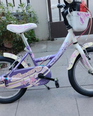 bicicletta per bambina con ruote 16"