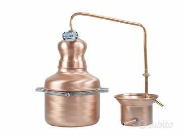Alambicco rame 5lt più filtro purea e termometro