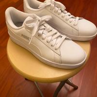 Scarpe bianche, Puma smash V2 L bianche,mis 40,5