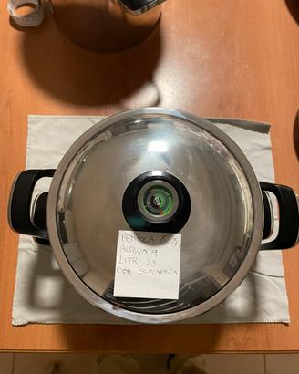 Pentola con scolapasta AMC nuova