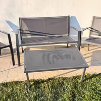 Set da giardino col antracite