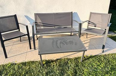 Set da giardino col antracite