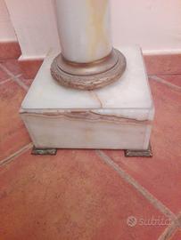 Pregevole colonna francese in onice del 700