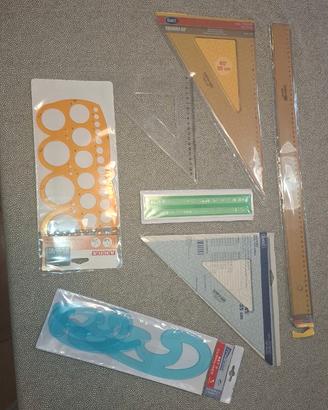 Materiale scolastico da disegno