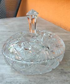 Porta caramelle cristallo di Boemia 