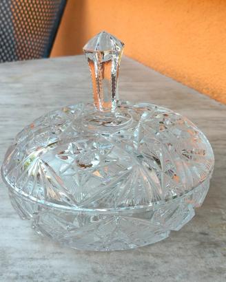 Porta caramelle cristallo di Boemia 