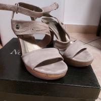 sandali nerogiardini con tacco n.37