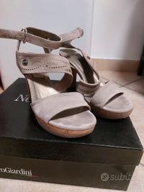 sandali nerogiardini con tacco n.37