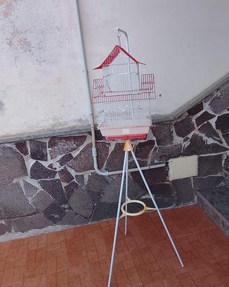 gabbia per pappagalli o canarini 
