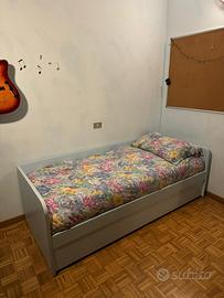Letto singolo con letto estraibile 150