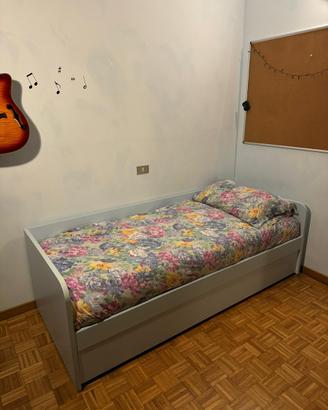 Letto singolo con letto estraibile 80