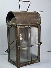 antica lanterna navale inizi  XX Sec. ottone 