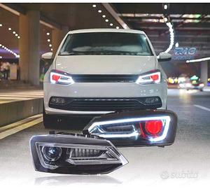 FARI PER VOLKSWAGEN VW POLO 6R 09-17 BARRE LUMINOS
