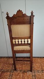 6 sedie noce massello