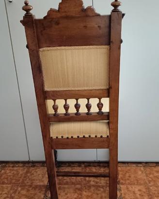 6 sedie noce massello