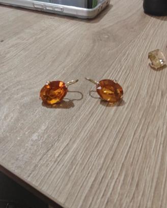 orecchini in argento placcato oro 