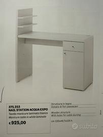 Tavolo mani o scrivania bianca Xanitalia