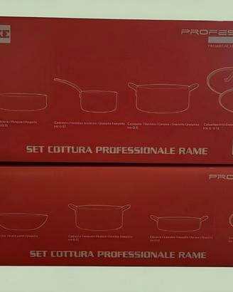 Batteria Pentole Rame Professional - NUOVA