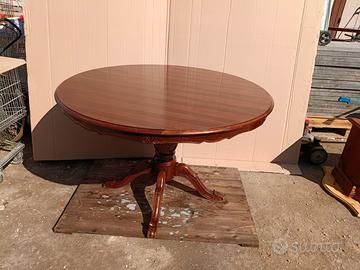 Tavolo Rotondo con gambone Vintage