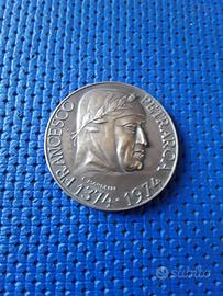 Medaglia In bronzo Francesco Petrarca 1374/1974
