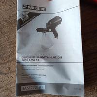 Pistola Sabbiatrice aria compressa