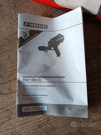 Pistola Sabbiatrice aria compressa
