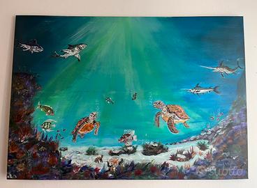 Dipinto su tela - “I custodi del mare”