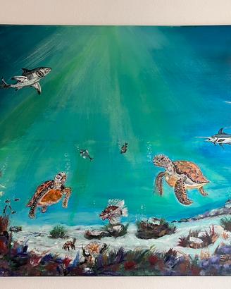 Dipinto su tela - “I custodi del mare”