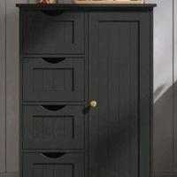 armadietto da bagno nero