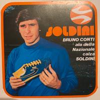 Bruno Conti adesivo anni ‘80 con velina