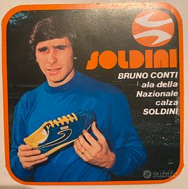 Bruno Conti adesivo anni ‘80 con velina