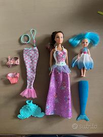 Barbie Sirenetta e Barbie bambina sirena