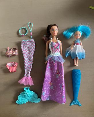 Barbie Sirenetta e Barbie bambina sirena